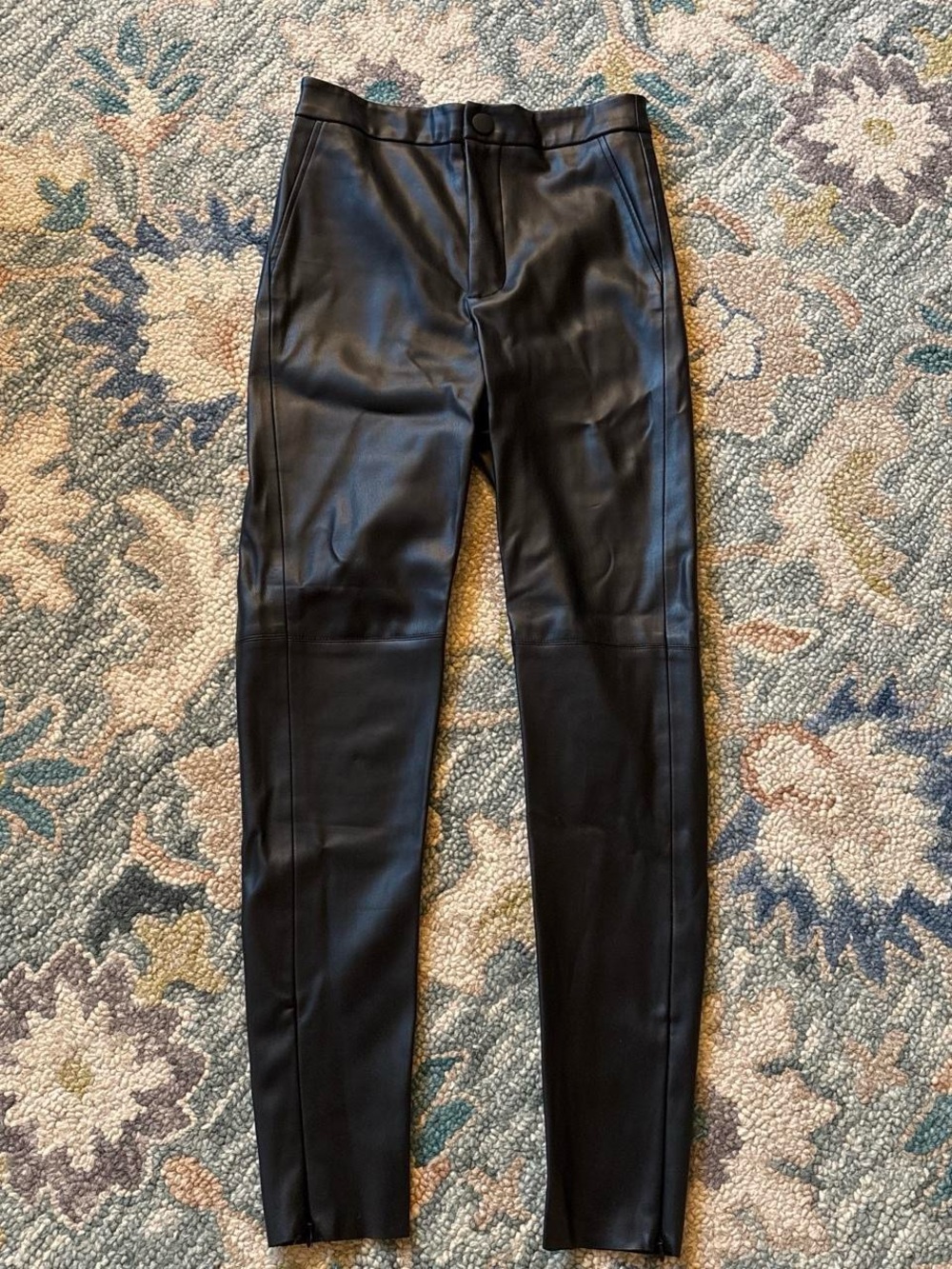 Zara Faux Leather High Waisted Pants
